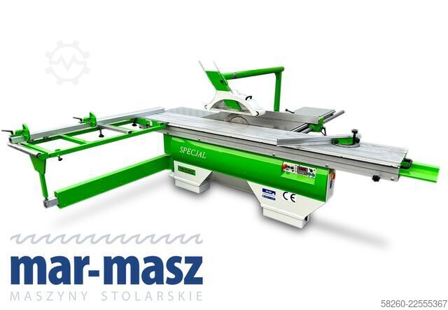 Sliding panel saw with scorer REMA DMMS-40/340