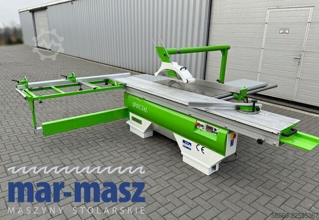 Sliding panel saw with scorer REMA DMMS-40/340