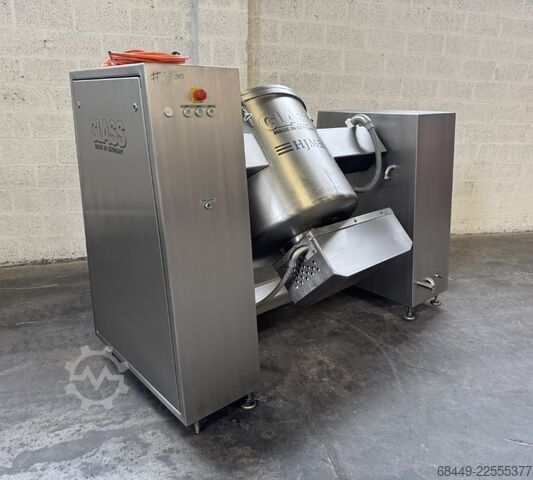Vacuum mixer / tumbler 300 L. Type VSM/F Glass Vacuümmenger / -tumbler 300 L.