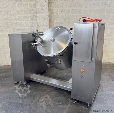 Vacuum mixer / tumbler 300 L. Type VSM/F Glass Vacuümmenger / -tumbler 300 L.