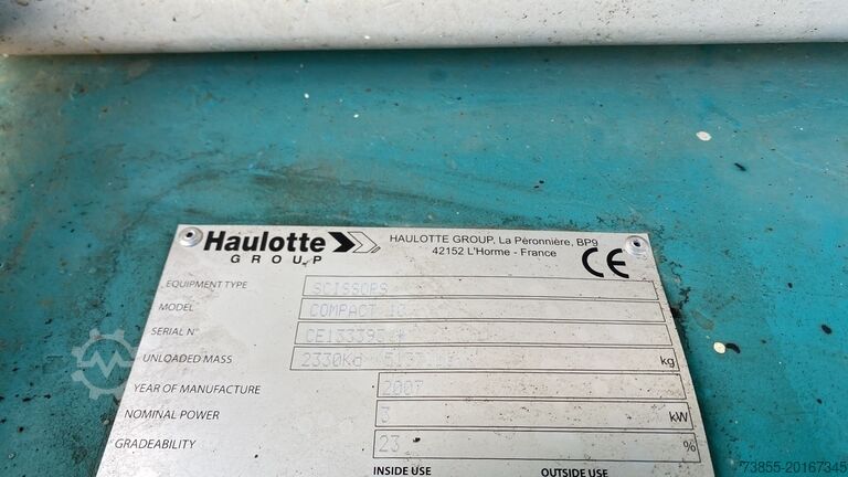 Scherenhubtisch Haulotte Compact 10 (10m)