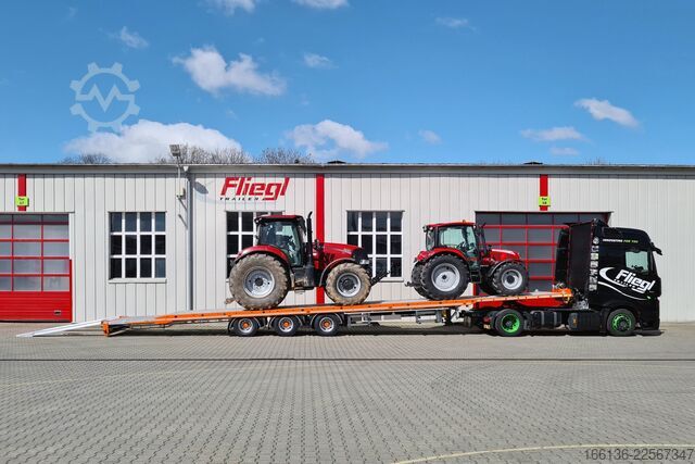 Open semitrailer Fliegl Plateauauflieger zum Fahrzeugtransport