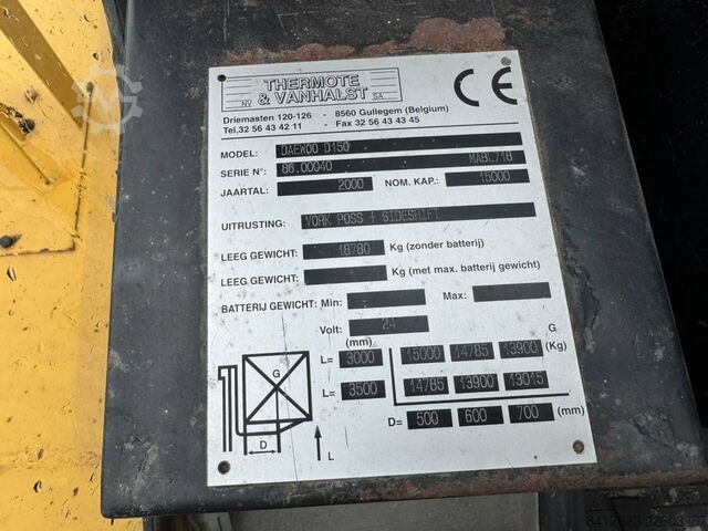 Forklift Daewoo Doosan D 150