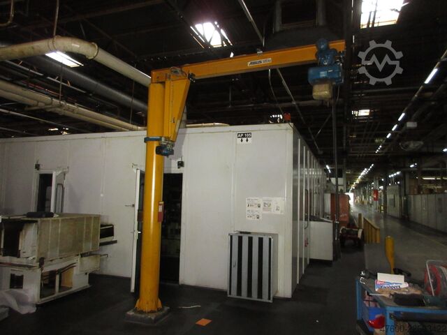 Saeulenschwenkkran Drehkran Kettenzug ABUS Kran Drehkran Schwenkkran 500KG VS 0,5t 500Kg 2,5m Abus + GM Kettenzug