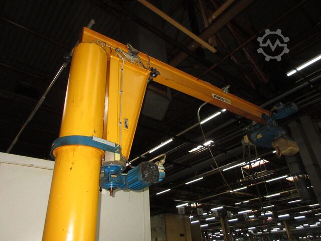 Saeulenschwenkkran Drehkran Kettenzug ABUS Kran Drehkran Schwenkkran 500KG VS 0,5t 500Kg 2,5m Abus + GM Kettenzug