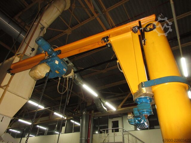 Saeulenschwenkkran Drehkran Kettenzug ABUS Kran Drehkran Schwenkkran 500KG VS 0,5t 500Kg 2,5m Abus + GM Kettenzug