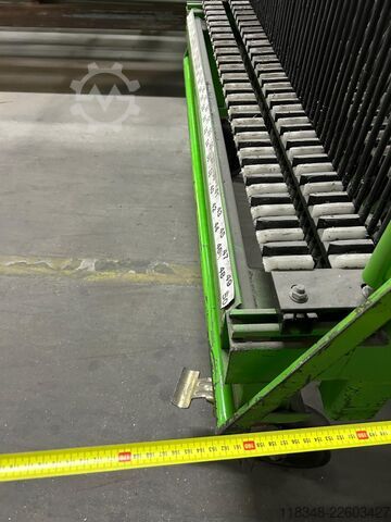 Sorting trolley for single glazing Hegla F50-16N