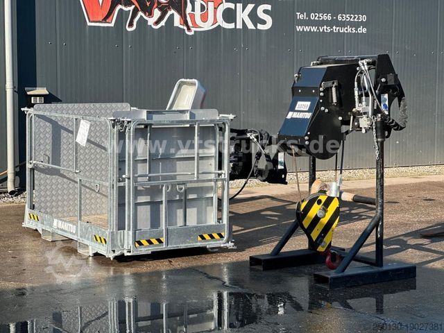 Hochbaukran MANITOU MRT 2150+Privilege Gabel+Korb+Seilwinde+Funk