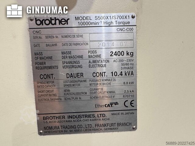 Horizontal Machining Centre Brother Speedio S700X1
