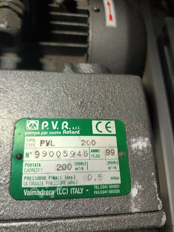 Vacuum pump PVR PVL 200