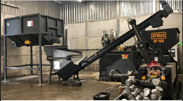 Brikettierpresse Aymas Recycling Machinery BP 160 Chip Briquetting Press