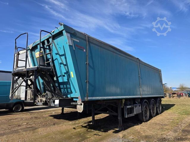 Tipper semitrailer REISCH ca. 49 cbm Getreiodekipper, Kornschieber, Lift
