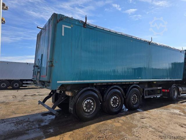Tipper semitrailer REISCH ca. 49 cbm Getreiodekipper, Kornschieber, Lift