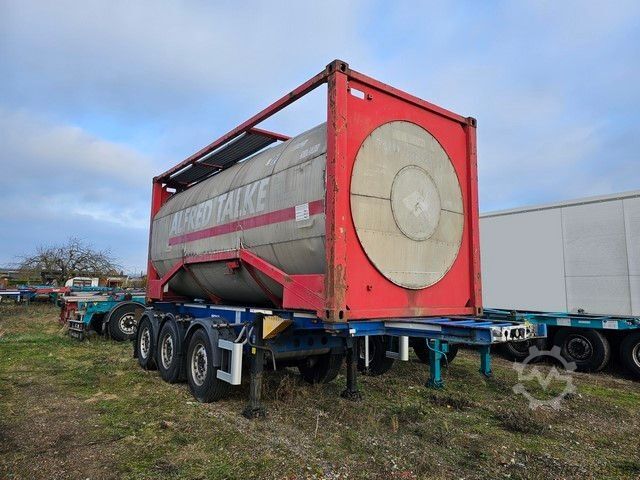Swap body semitrailer SCHMITZ CARGOBULL Tankchassis mit Tankcontainer, 375.678 Km