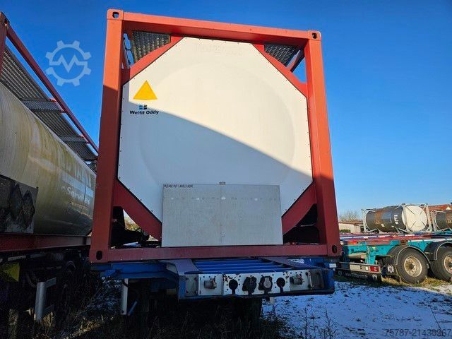 Swap body semitrailer SCHMITZ CARGOBULL 20" Tankconatinerchassis + Tankcontainer