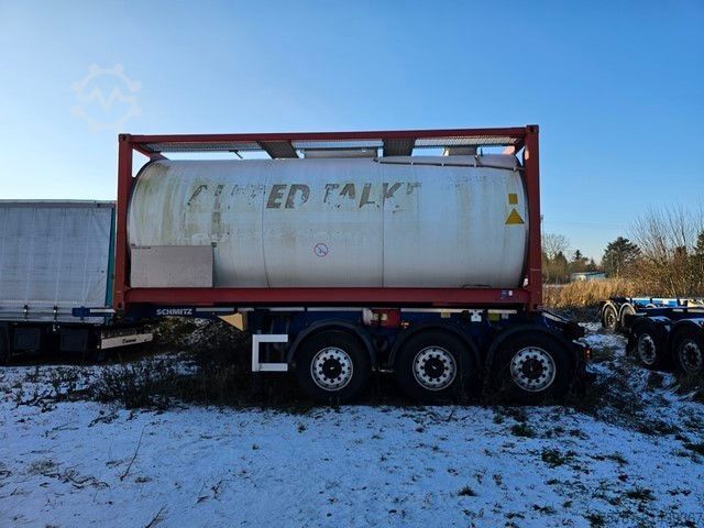 Swap body semitrailer SCHMITZ CARGOBULL 20" Tankconatinerchassis + Tankcontainer