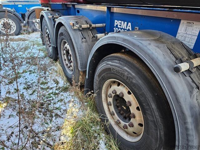 Swap body semitrailer SCHMITZ CARGOBULL 20" Tankconatinerchassis + Tankcontainer