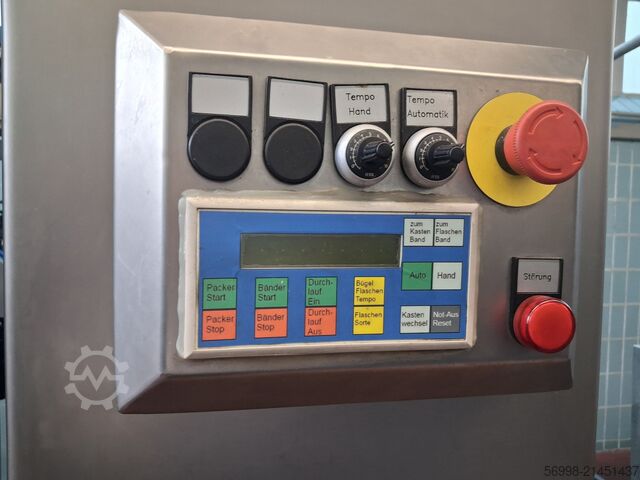 Beverage production machine BMS Einpacker 100 2 Kopf Auspacker 100 2 Kop