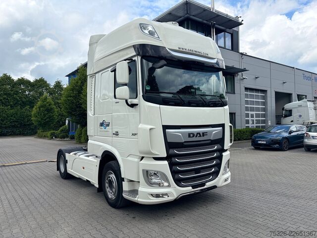 Standard tractor unit DAF XF 480 FT SSC, Intarder, Standklima, weiß