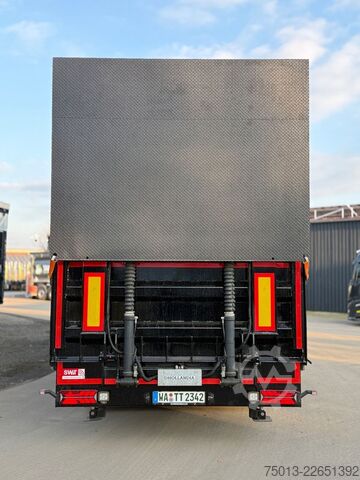 Open semitrailer with tarp SCHWARZMÜLLER Gabelstapler-Transporter, 2-teilige LBW, MIETEN?