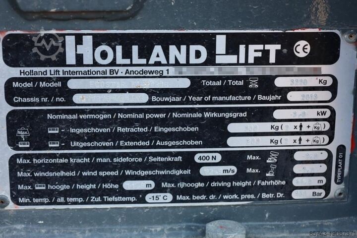 Scherenhebebühne Holland Lift Ecostar HL-11816 Electric, 14m Working Height, 30