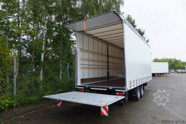 Open trailer with tarp Möslein TPS 11 DL 7,30  neuer Planenanhänger, Ladebordwand + Durchladbar