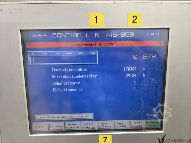 Krones Contiroll 720-15-1 Heißleimetikettierer (2000) Krones Heißleimetikettierer