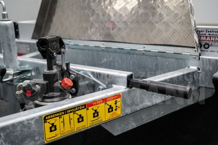 Low-loader trailer Vezeko HUSKY F 08.25 246X127X10CM 750KG ABSENKER