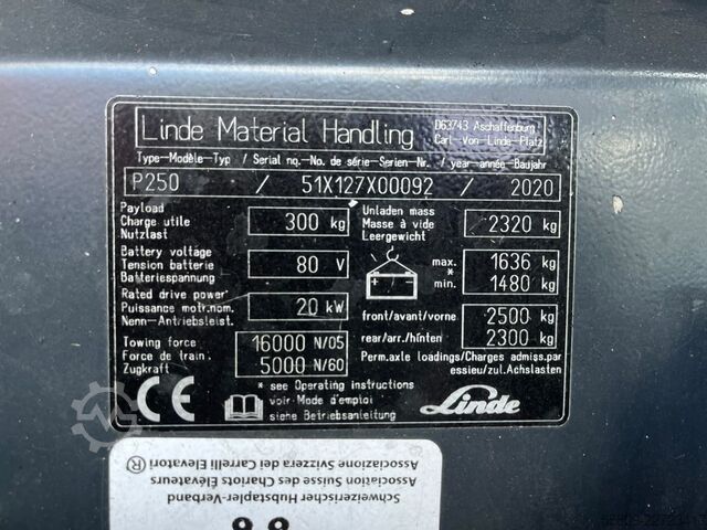 Elektro Plattformwagen Linde P250