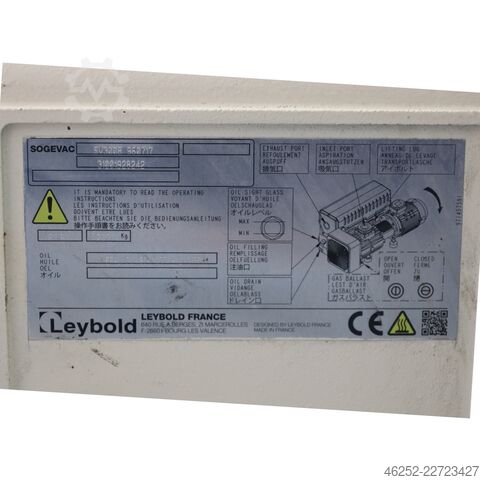 Vakuumpumpe Leybold RUVAC WA 501 + SOGEVAC SV 300 B
