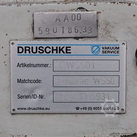 Vakuumpumpe Leybold / Oerlikon Leybold RUVAC WS 501 + TRIVAC D 65 B