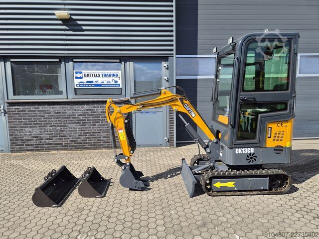 Minibagger Captok CK13CD, Jaar 2026 Nieuw, 3 x bak!
