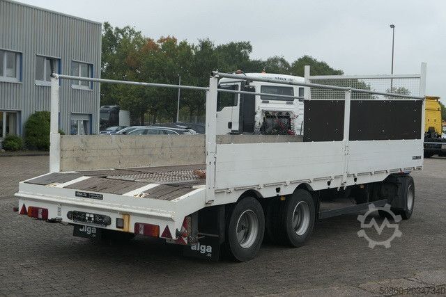 Low loader trailer MEUSBURGER MPJ 3, Rampen, Luft-Lift, Bordwände, Container