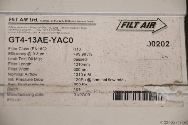 Luftfilter Filt Air GT4-13AE-YACO