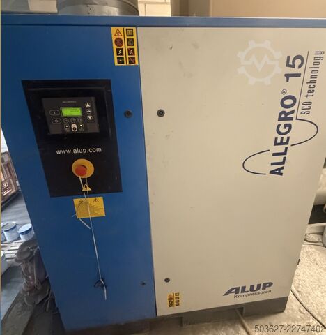 Schraubenkompressor alup allegro 15 allegro 15 frequentie geregeld