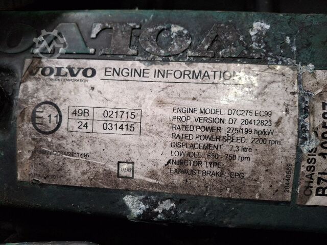 Motor VOLVO D7C275