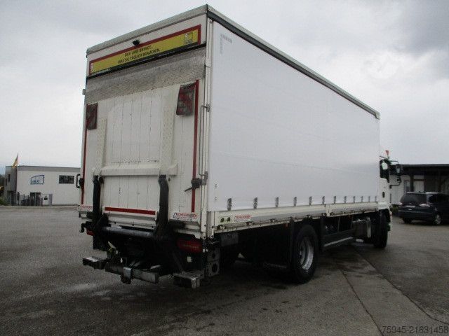 Flatbed truck with tarp MAN TGM 18.320, LBW, Luft-Luft, TÜV 04/2026