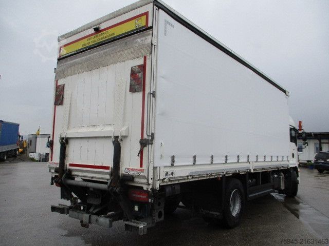 Flatbed truck with tarp MAN TGM 18.320, LBW, Luft-Luft, TÜV 04/2026
