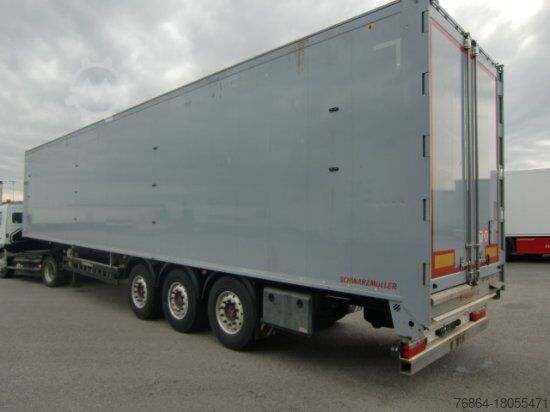 Walking floor semitrailer SCHWARZMüLLER LIFTACHSE, FUNK, STAHLBODEN!!! SAF-ACHSEN ,2 STüCK