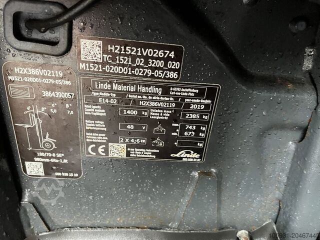 Elektro 3 Rad-Stapler Linde E14-02