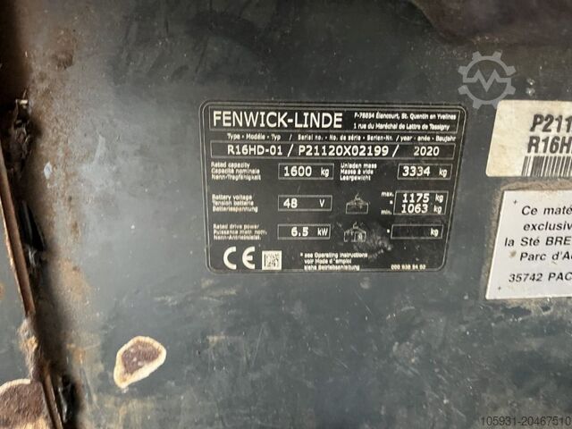 Schubmaststapler Linde R16HD-01