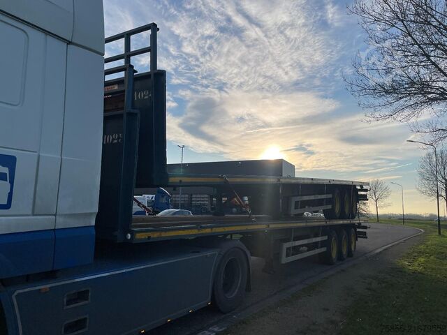 Plattformanhänger Haan OPL45 Heavy Duty / Rungen-Potholes /BPW / 2x Li...
