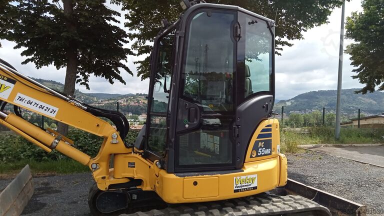 Minibagger < 7t Komatsu PC55MR-5E0 with 3 buckets
