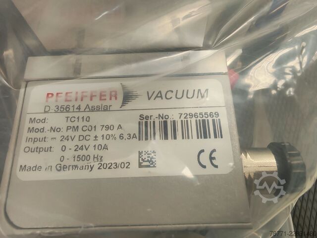 Turbomolecular vacuum pump Pfeiffer SplitFlow 80 + TC110 controller
