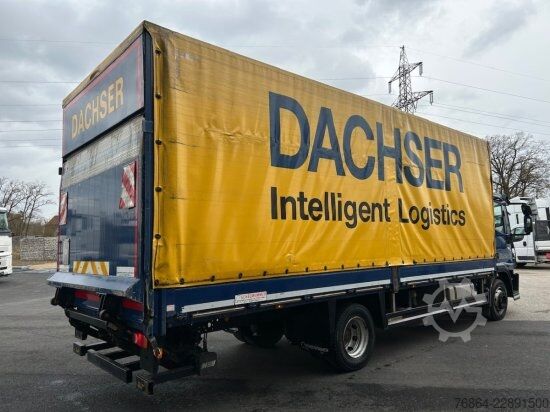 Flatbed truck with tarp IVECO EUROCARGO 120E22 PLANE, SCHALTER LBW