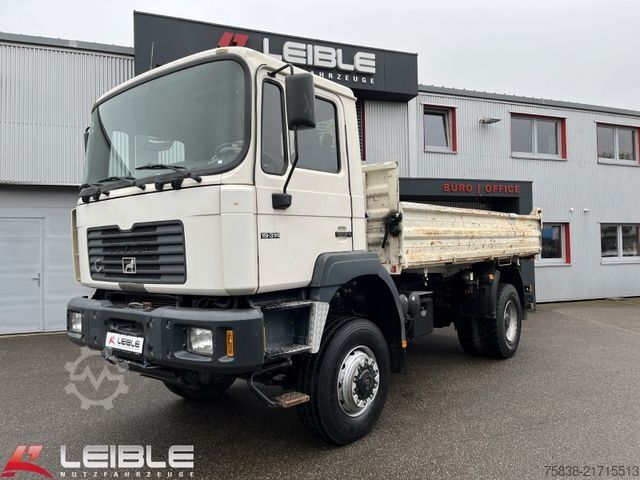 Three-sided tipper truck MAN F2000*19-314 FAK*4x4*Meiller*AP-Achsen*176tkm*
