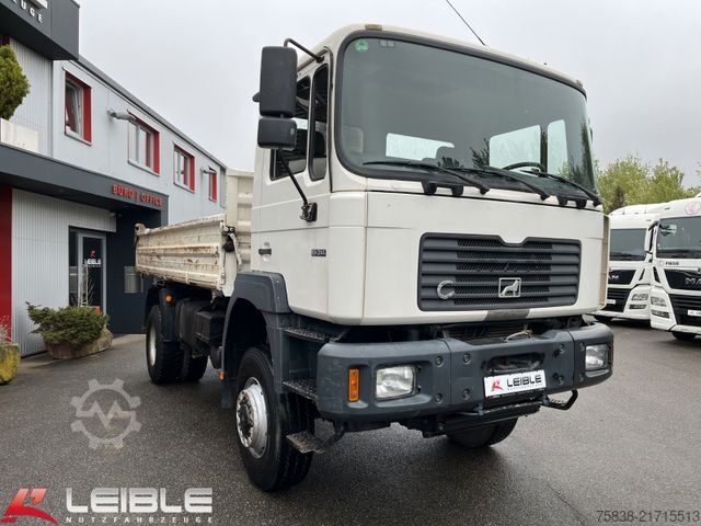 Three-sided tipper truck MAN F2000*19-314 FAK*4x4*Meiller*AP-Achsen*176tkm*