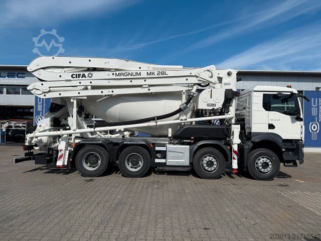 Concrete pump truck MAN TGS 41.470 8x4 EURO6 PUMI CIFA MAGNUM MK28L