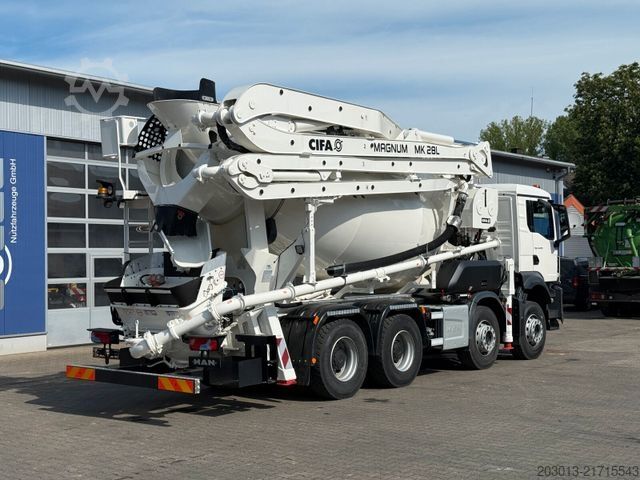 Concrete pump truck MAN TGS 41.470 8x4 EURO6 PUMI CIFA MAGNUM MK28L