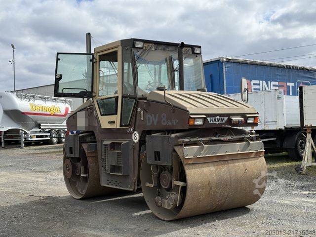 Single drum roller HAMM DV 08 Super Walze 12 Ton *Vibrator *Streuer